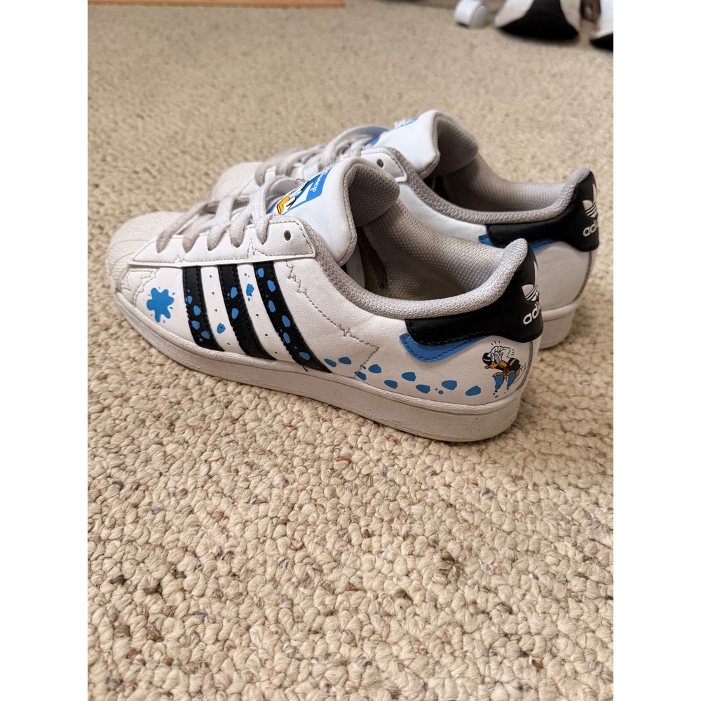 adidas Originals x Disney Superstar J Donald Duck Youth Size 5.5 (IG6263) No Box